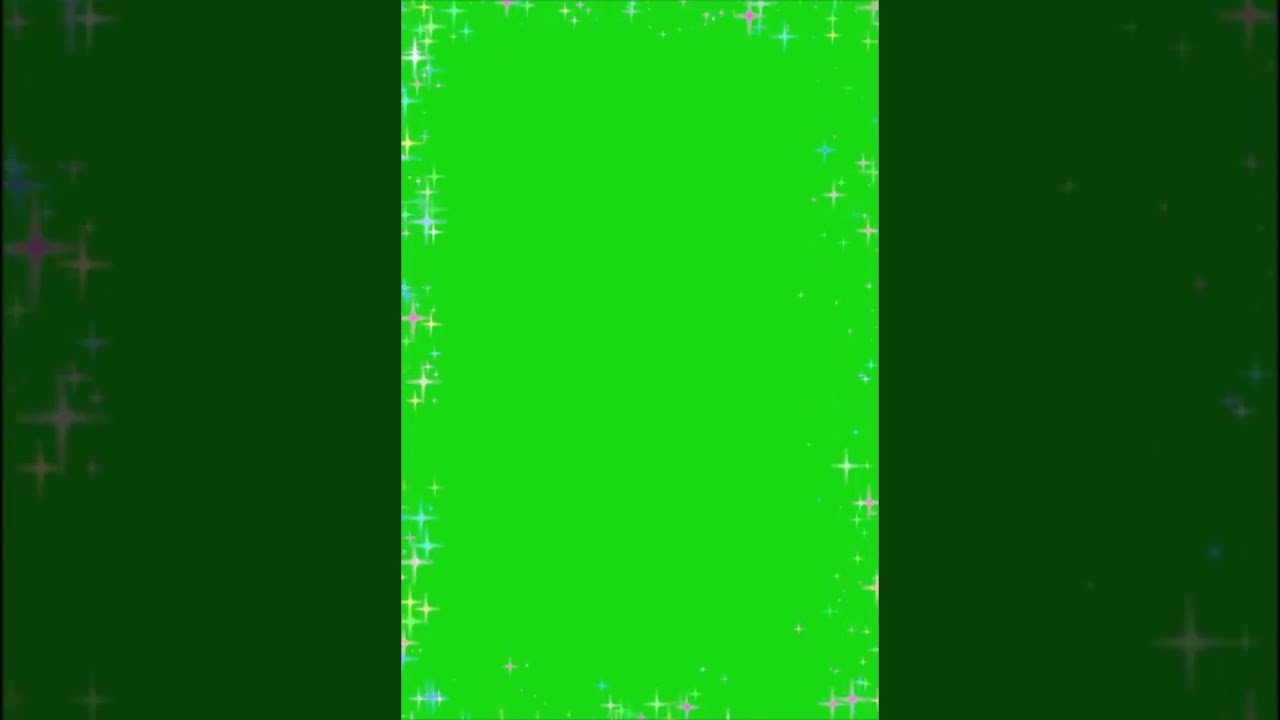 ✨Borde ANIMADO destellos de LUZ pantalla verde ✨ [ Efectos luminosos chroma key ] ✨
