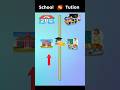 school vs tution kon hai best ❓😁|comparison video|#shorts