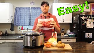 Easy Corned Beef & Cabbage in a Crockpot