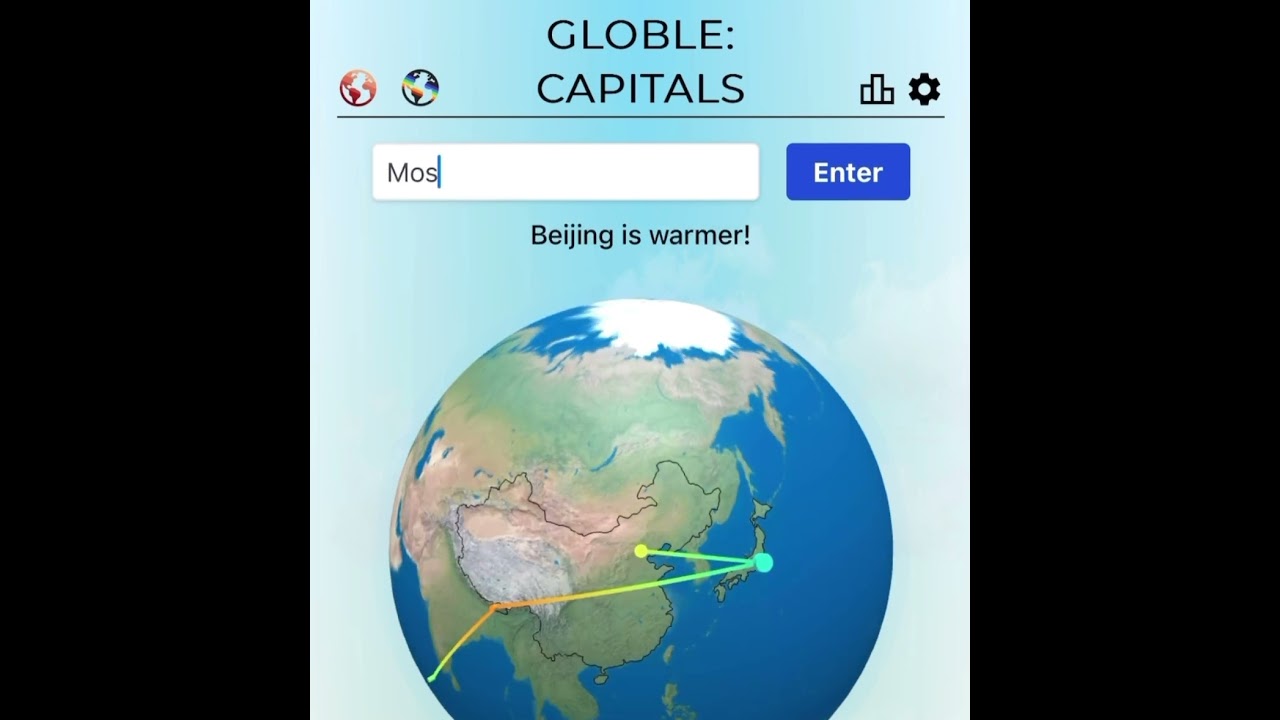 Everyday Globle Capitals 235! Guess the Mystery Capital! 