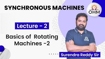 Synchronous Machines | L:02 | Basics of Rotating Machines-2 | OHM Institute | GATE-EE