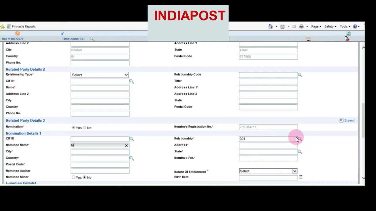 25  BO SSA ACCOUNT OPENING AND FUNDING1