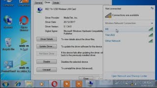 شرح طريقة تشغيل شبكة الواي فاي على الكمبيوتر - بدون برامج [ تعريف فلاشة الإنترنت]