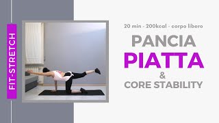 20min - Pancia piatta e core stability -200kcal