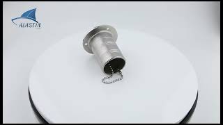 AISI316 Stainless Steel Boat Deck Fuel Filler Highly Mirror Polished