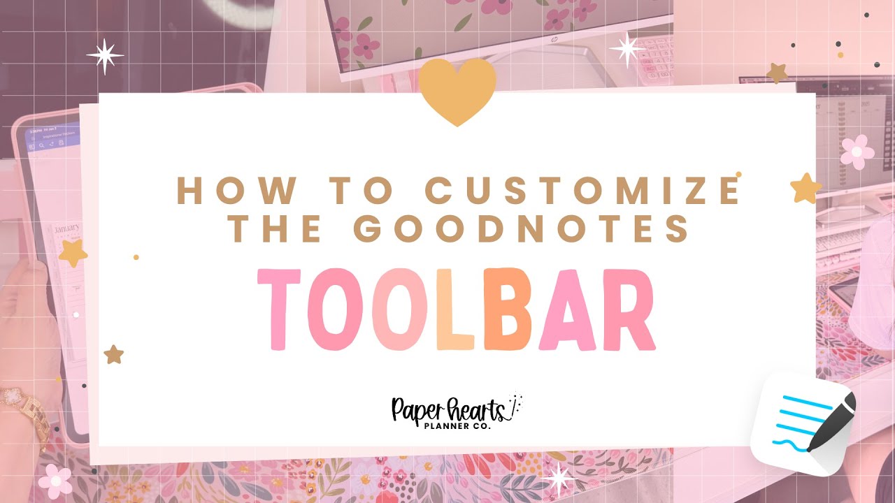Customizing Your Goodnotes Toolbar - YouTube