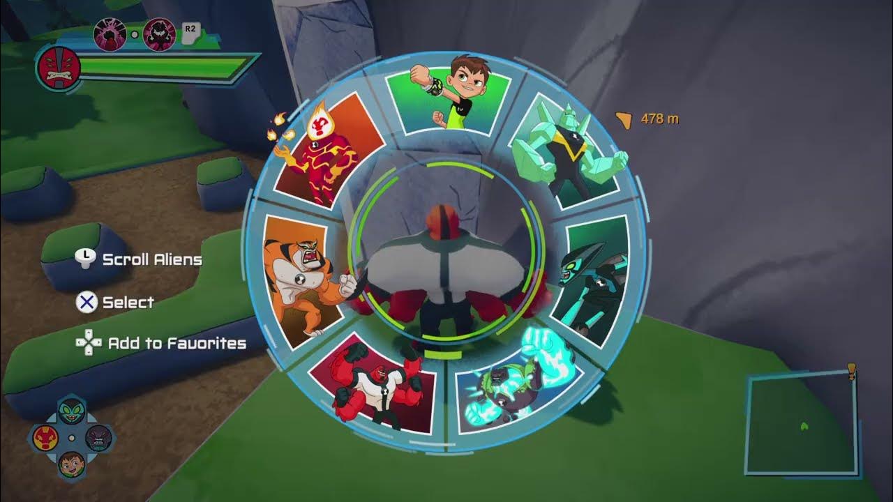 Ben 10 Power Trip Four Arms, XLR8 & Heatblast new mission to solve the puzzle PS5™ [4K60