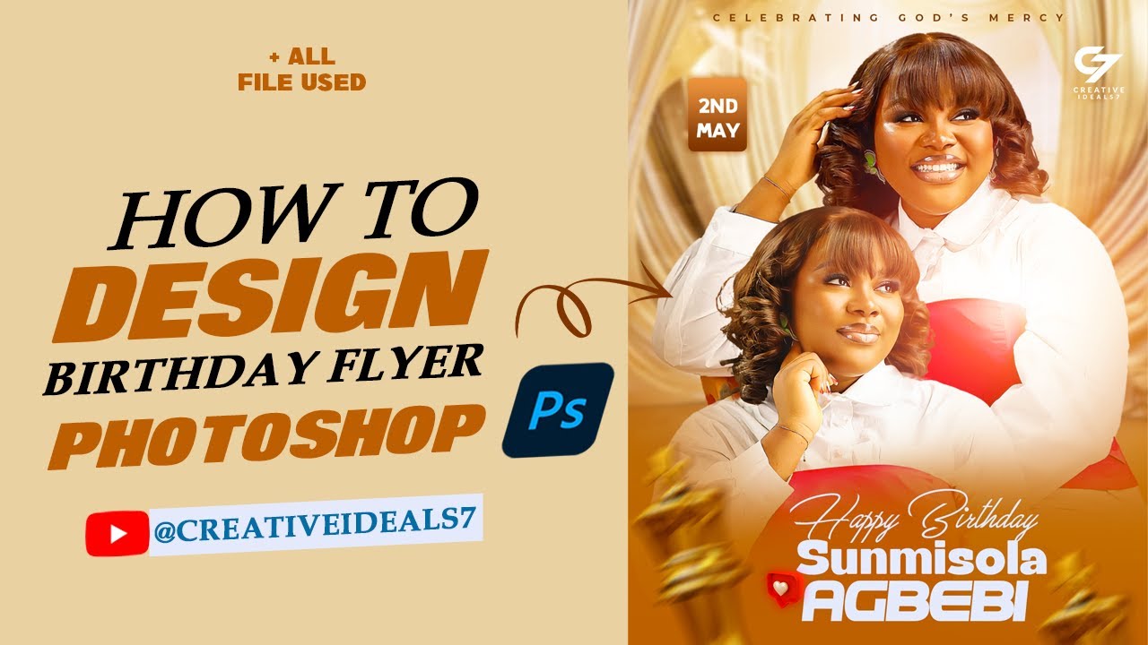 How to Design Birthday Flyer For Beginners (2025) | Step-by-Step Tutorial