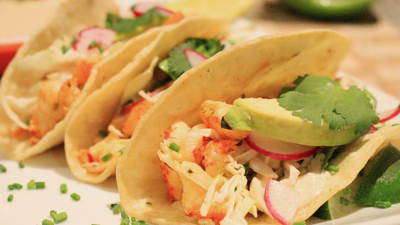 How to cook fast and easy Crawdad Tacos Crawfish Tacos YouTube