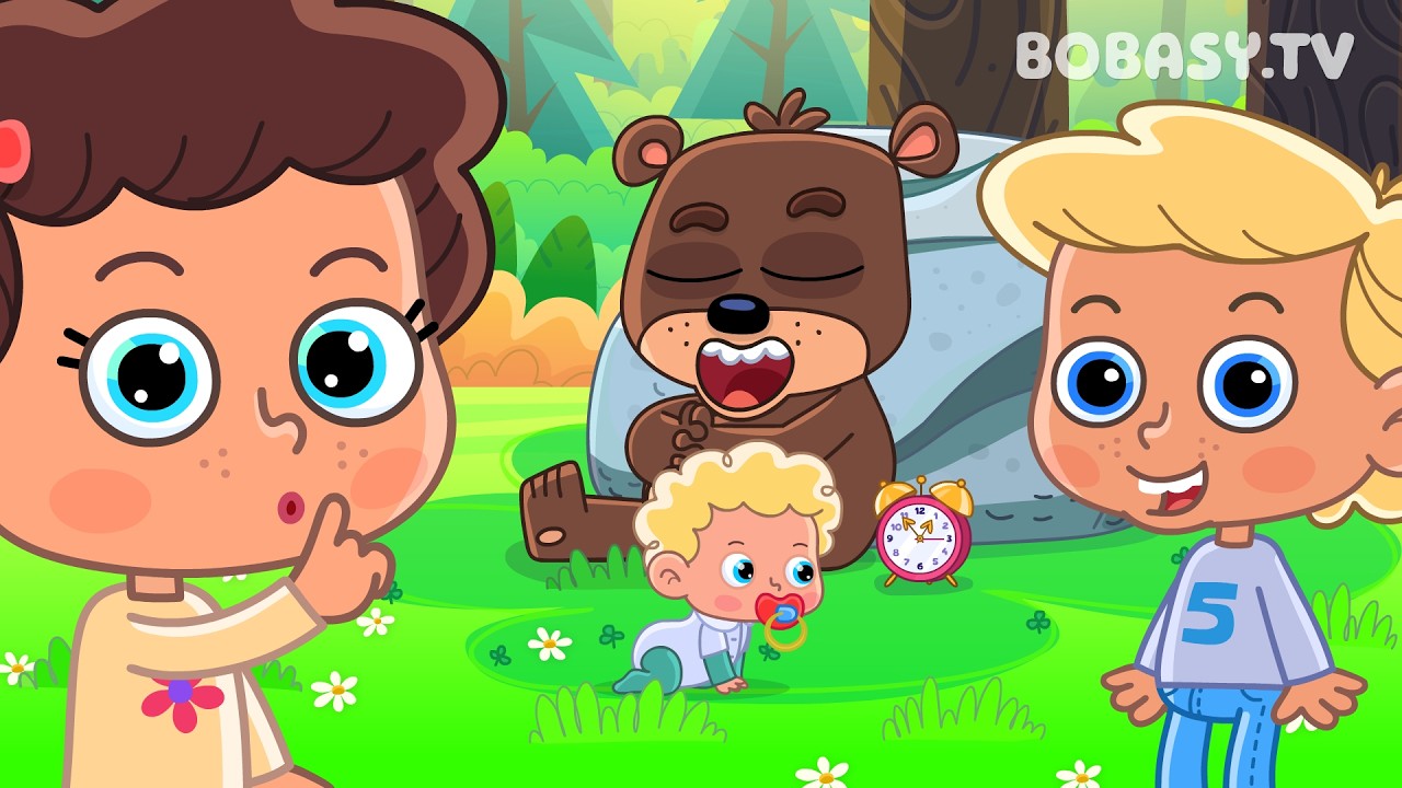 Stary Niedźwiedź Mocno Śpi - Polskie Piosenki Dla Dzieci - Bobasy TV - N