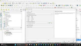 Select by location using QGIS