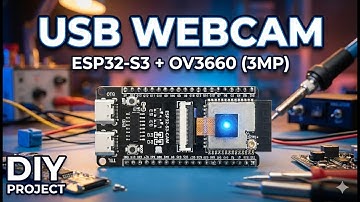 "DIY Wired USB Webcam Using ESP32-S3 + OV3660 Camera | Step-by-Step Guide"