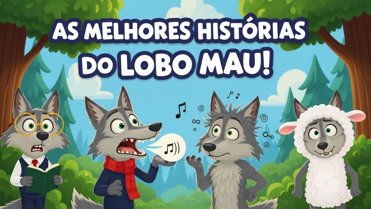 Lobo Mau e suas histórias mais divertidas | História infantil - YouTube