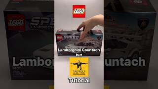 LEGO Wolf of Wallstreet Lamborghini Countach modification tutorial & Leonardo DiCaprio minifigure 🐺 Lego Lamborghini Countach Mod