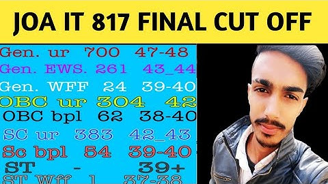HP joa it final cut off 2021 | joa it 817 final cut off | joa it cut off hpssc joa it final cut off