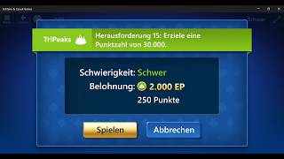 TriPeaks Adventure Game #15, August 15, 2026 Event, Hard screenshot 3