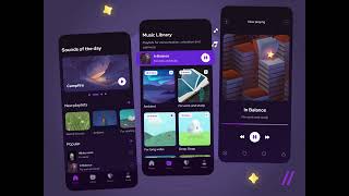 Calming Music App ui Animation  #animation #uiuxdesign #music screenshot 3
