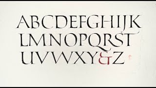 Roman Capitals alphabet, clean demo
