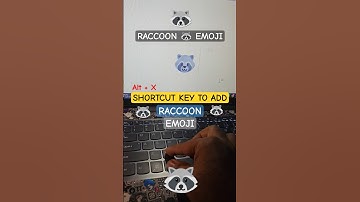 Raccoon 🦝 emoji shortcut key #shortcut #asmr #keyboard #shorts #windows #computer #pc
