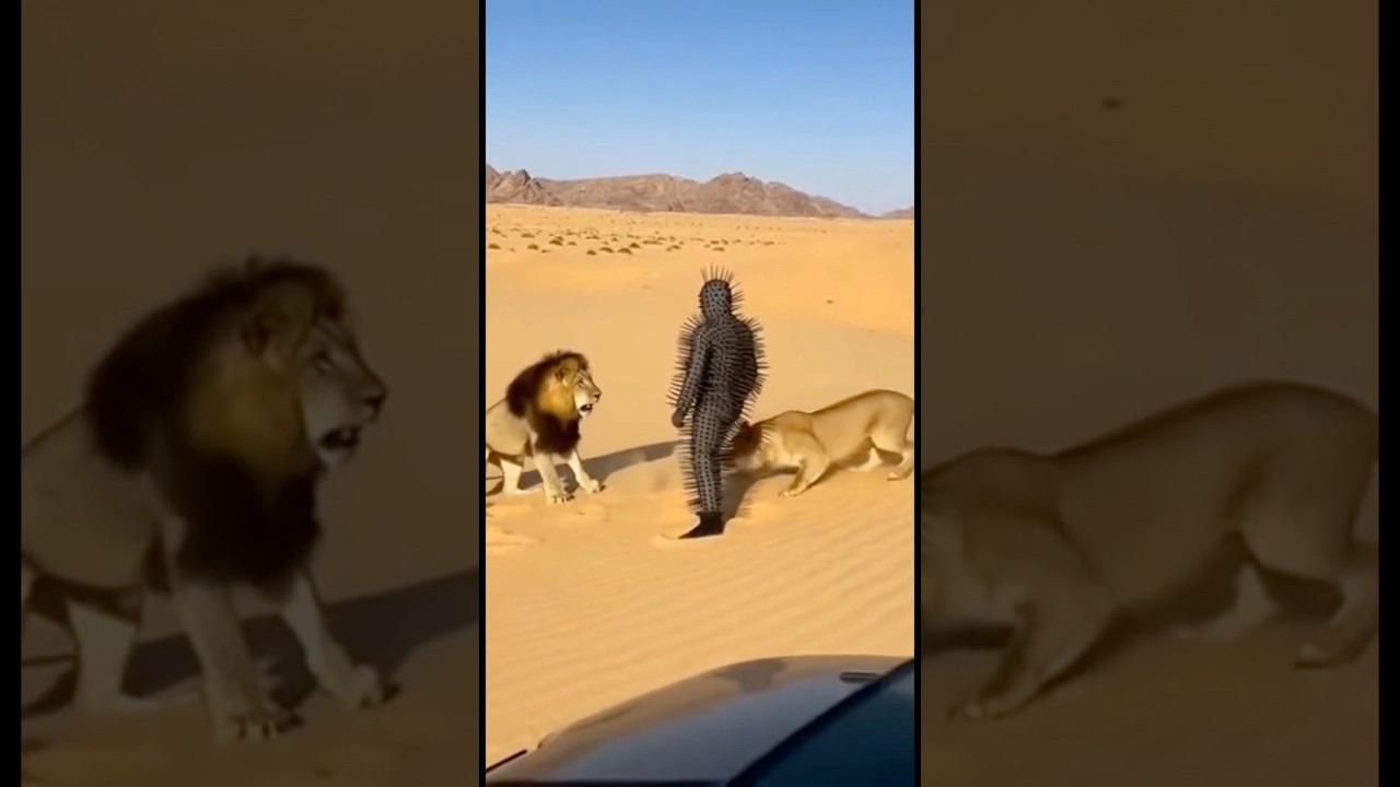 Stranger Iron Man Fights Lions😹 