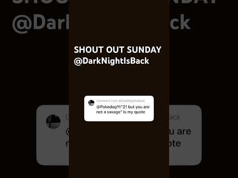 SHOUTOUT SUNDAY #viral @DarkNightIsBack