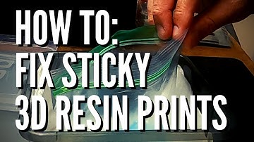 How To Fix Sticky 3D Resin Prints (Even After They