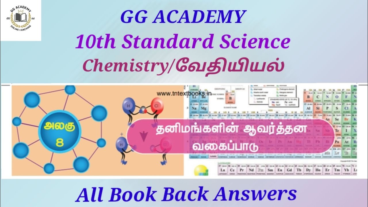 10th Science |Chemistry| lesson-8 தனிமங்களின் ஆவர்த்தன வகைப்பாடு| Book ...
