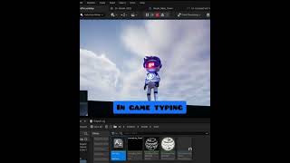 InGame real-time Typing, on LED Visor #unrealengine #gamedesign #unreal #gamedesigner