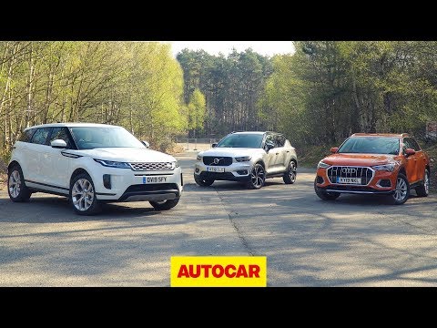 Обзор Range Rover Evoque 2019 года, Volvo XC40 и Audi Q3 | Лучшие маленькие внедорожники | Автокар