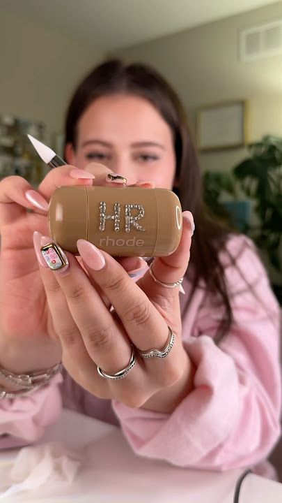 BEDAZZLING MY RHODE BLUSH BC OF HAILEY BIEBER✨ #youtubeshorts #shorts #rhode