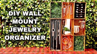 DIY Wall Mount Jewelry Organizer