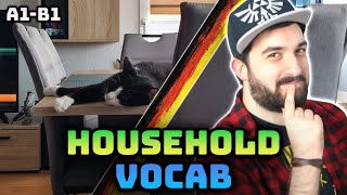 Learn German Household Vocabulary: Spiegel, Fernseher & Teppich (A1–B1)