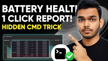 🔋 Check Your Laptop Battery Health in 1 Click! | Windows 10/11 Battery Report Command (2025 Method)