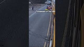 Reckless Driver Almost Hits School Bus Kids