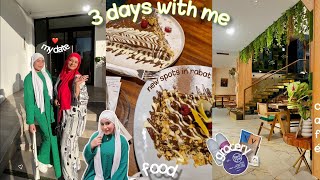 3 days with me✨️( Grocery haul 🌸, eid outfits 🤍, work, New spot in rabat💕, day with my besties🦋...)