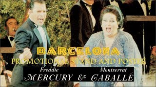 [401] freddie mercury and montserrat caballe - barcelona single
promotional stand poster (1987)