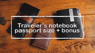 Traveler's notebook passport size + bonus