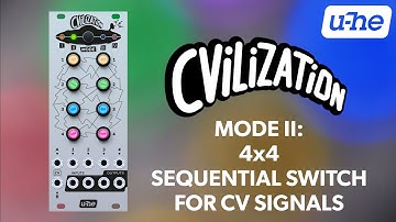 u-he CVilization Mode II: 4 x 4 Sequential Switch – CV Signals