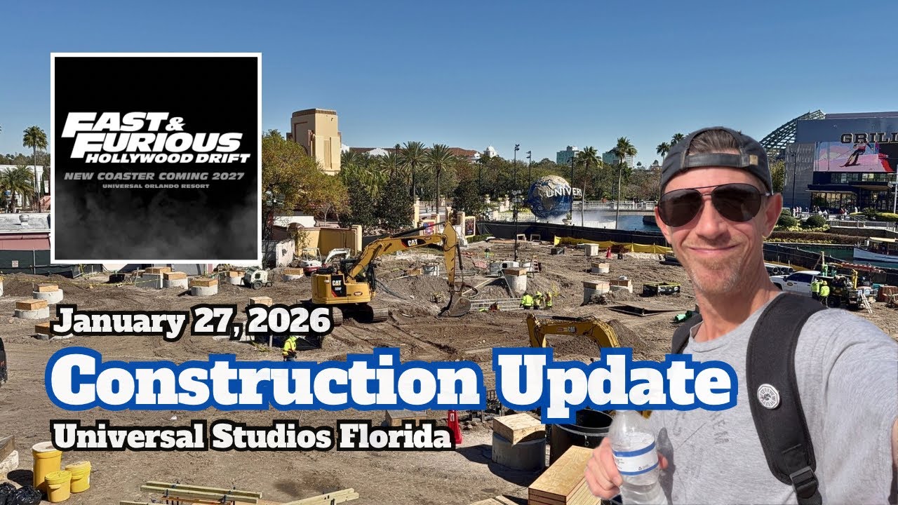 Информация о ходе строительства Hollywood Drift в Орландо — Universal Studios Florida, 27 января ...