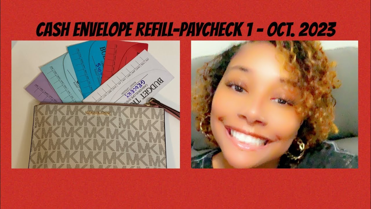CASH ENVELOPE REFILL PAYCHECK 1 OCT. 2023 YouTube