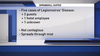 Hotel shut down due to Legionnaires' disease