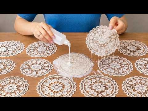 LOOK WHAT I MADE BY POURING GLUE ONTO OLD LACE! 6 INCREDIBLE IDEAS
