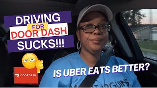 Celebrity DRIVING FOR DOOR DASH SUCKS!!! | IS UBER EATS BETTER? Wealth