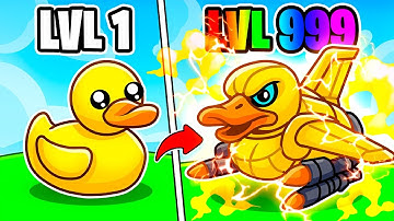Upgrading Noob To GOD In Roblox Duck Evolution...