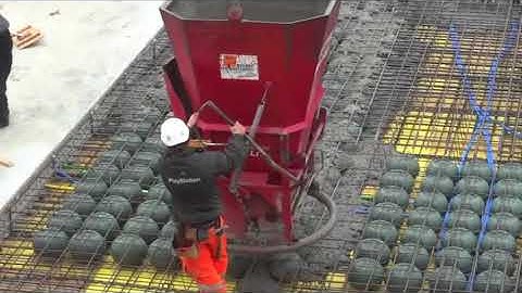 Thi công sàn Bubble deck