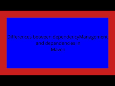 Differences between dependencyManagement and dependencies in Maven