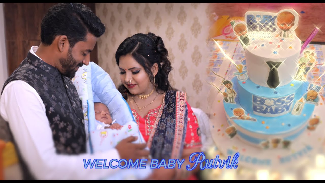 MASTER RUTVIK NEW BORN BABY BOY WELCOME CELEBRATION HIGHLIGHT BY SMILEWAYS STUDIO