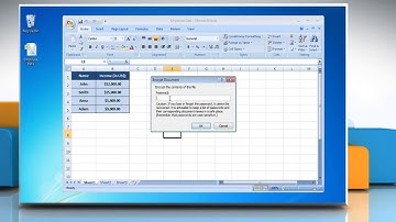 How to Put Password on Excel 2007 worksheet :Tutorial