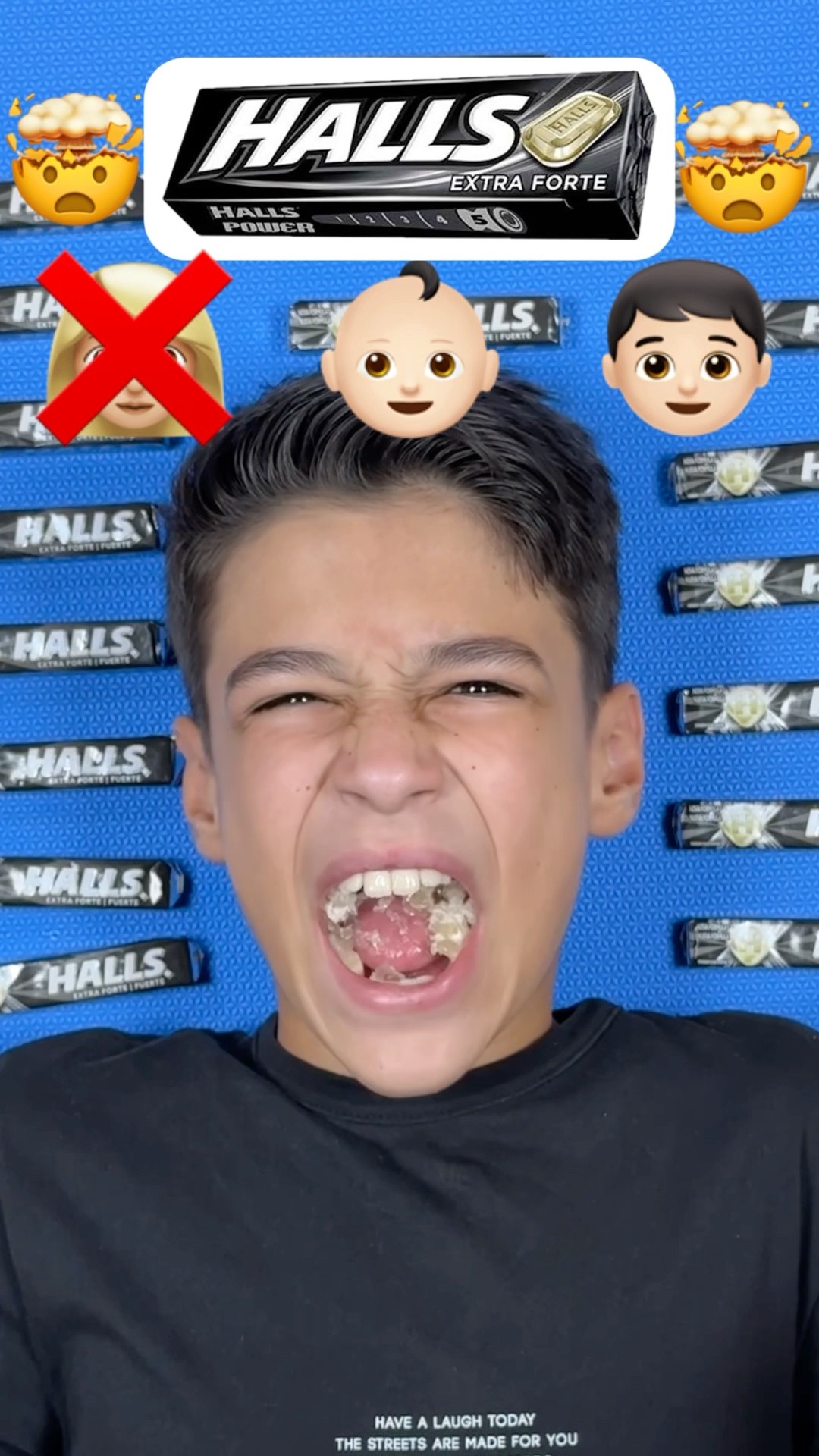 Quem vai comer o halls extra forte?!? #shorts #challenge