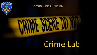 Interviews of OPD Criminalistics Laboratory staff in honor of National Forensic Science Week 2020